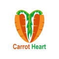 Logo Carrot Heart