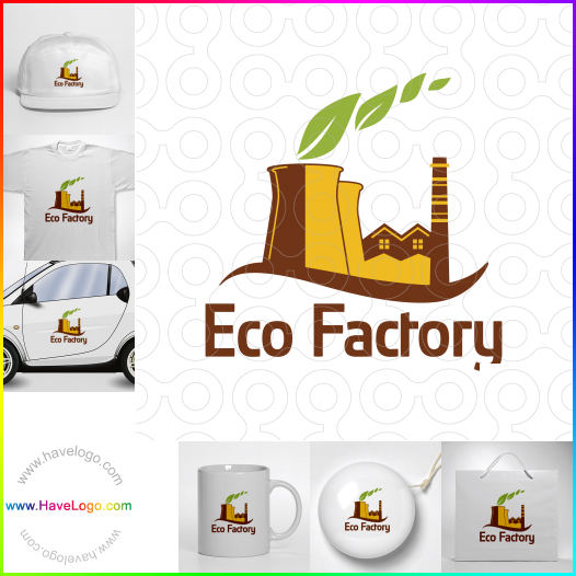 Compra un diseño de logo de Fábrica ecológica 61630