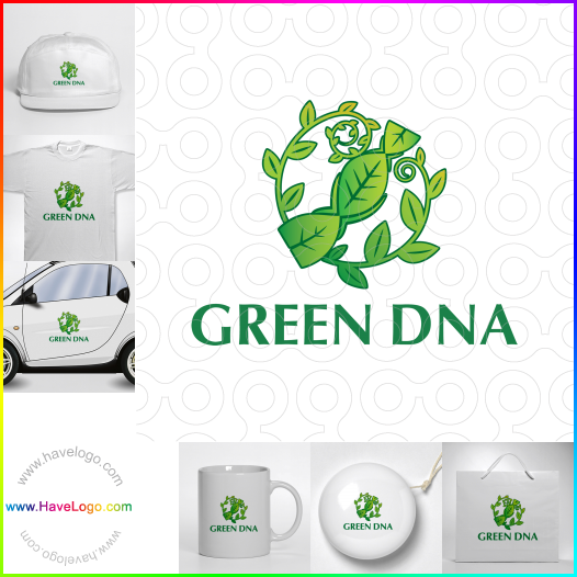 Acquista il logo dello DNA verde 61142