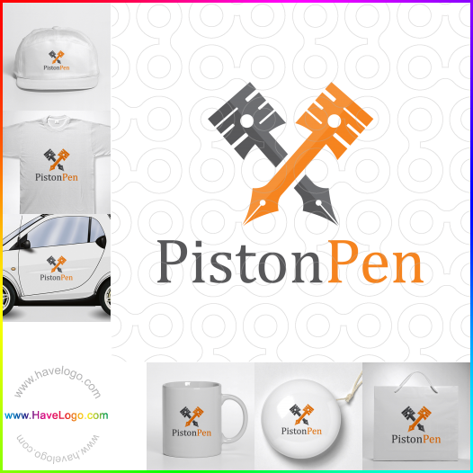 Compra un diseño de logo de Piston Pen 63504
