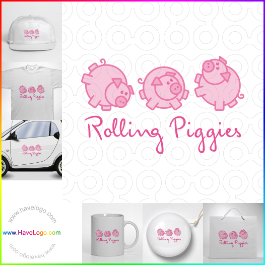 Koop een Rolling Piggies logo - ID:60185