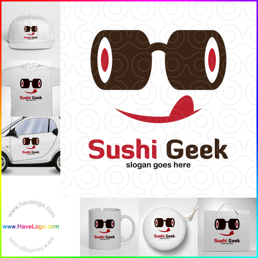 Compra un diseño de logo de Sushi Geek 62978