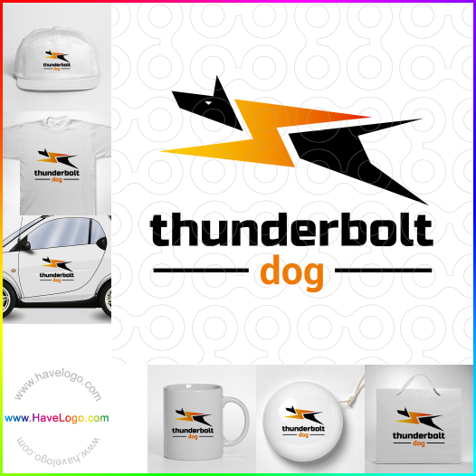 Koop een Thunderbolt Dog logo - ID:61907