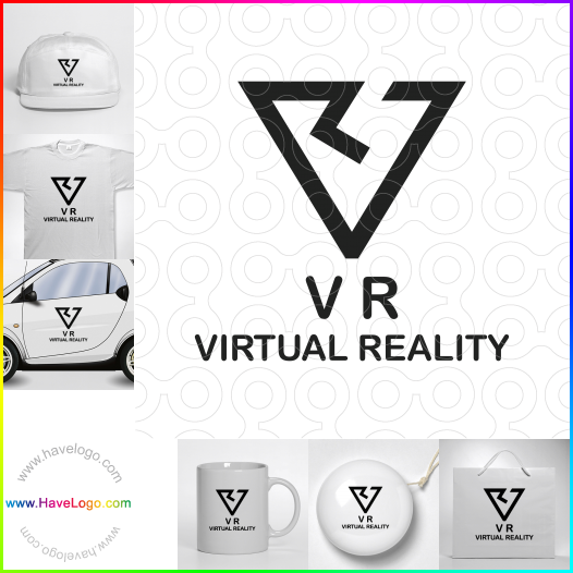 Compra un diseño de logo de Realidad Virtual VR 66264