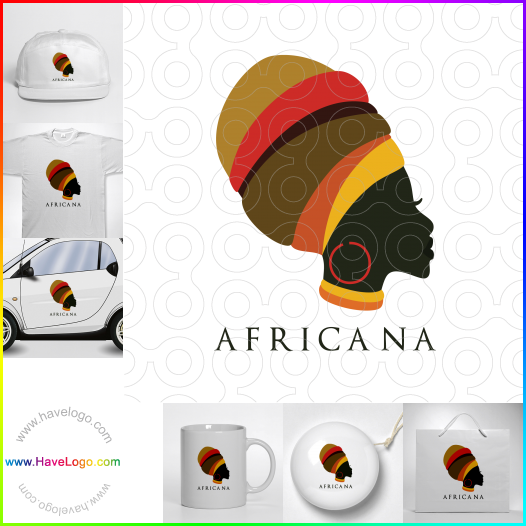 Compra un diseño de logo de africana 62429