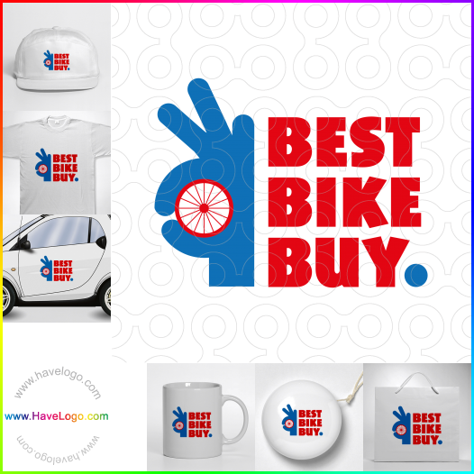 Compra un diseño de logo de bicicleta 28802