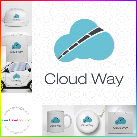 Koop een cloudtechnologie logo - ID:42149