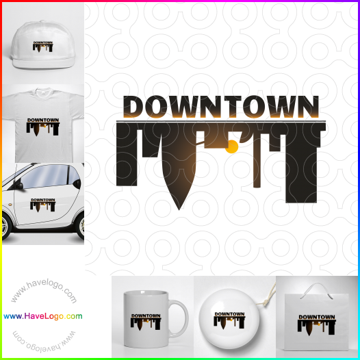Koop een downtown logo - ID:19774