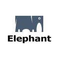 logo de zoológico de elefantes