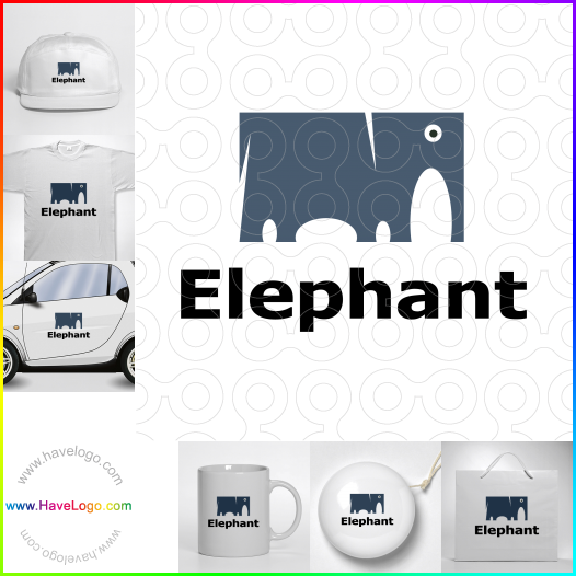 Acquista il logo dello zoo elefante 46257