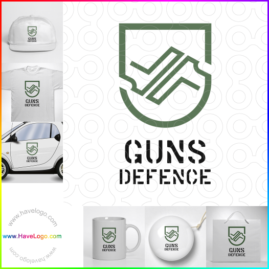 Koop een geweren verdediging logo - ID:67381