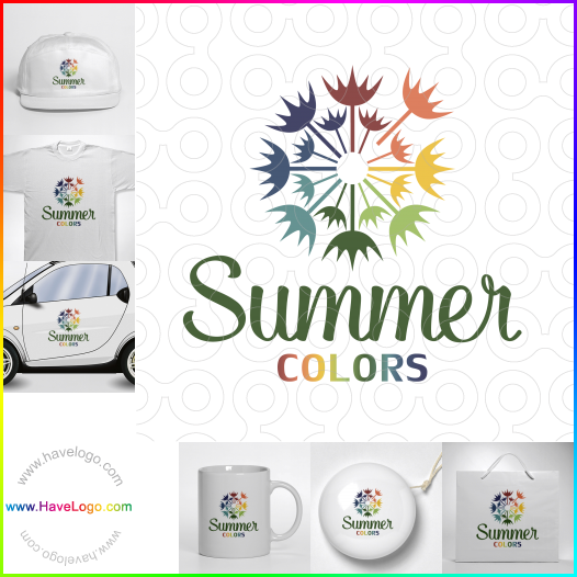 Compra un diseño de logo de Colores de verano 63574