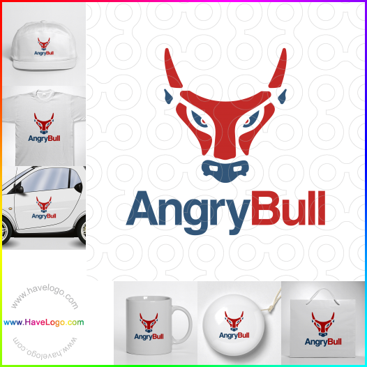 Compra un diseño de logo de Angry Bull 63163