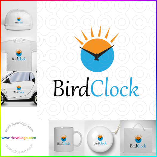 Compra un diseño de logo de Bird Clock 64296