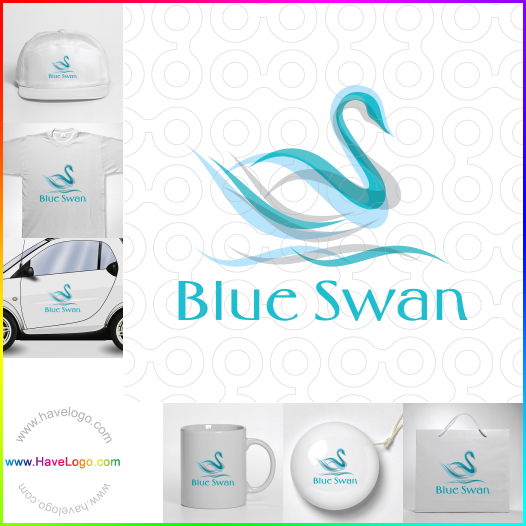 Compra un diseño de logo de Blue Swan 64528