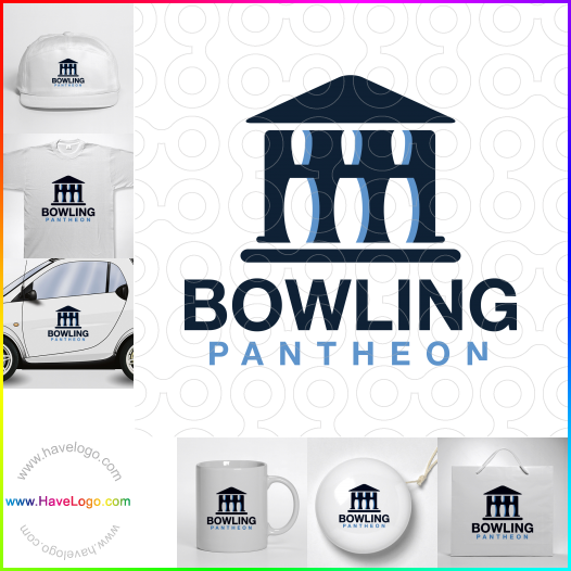 Compra un diseño de logo de Bowling Pantheon 63319