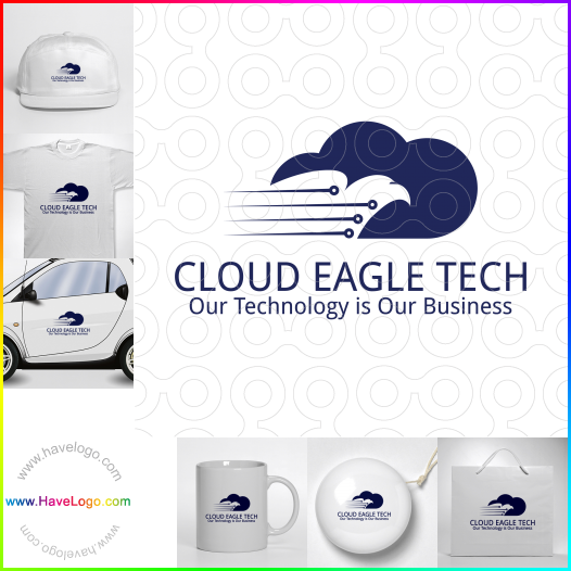Compra un diseño de logo de Cloud Eagle Tech 64034