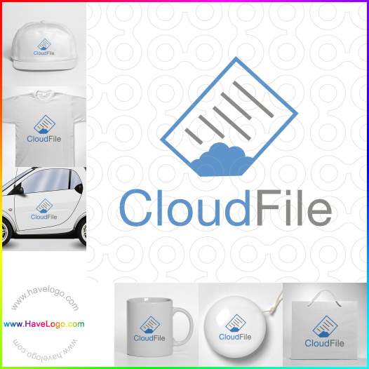 Compra un diseño de logo de Cloud File 63892