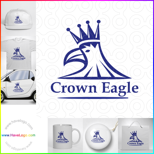 Compra un diseño de logo de Crown Eagle 66537