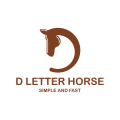 Logo Lettre D cheval