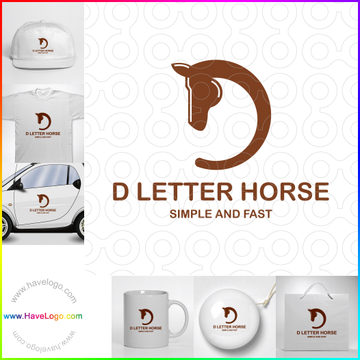 Acheter un logo de Lettre D cheval - 64710