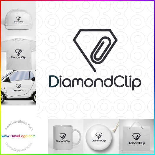 Compra un diseño de logo de Clip de diamante 64389