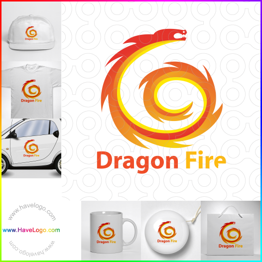 Compra un diseño de logo de Dragon Fire 63335