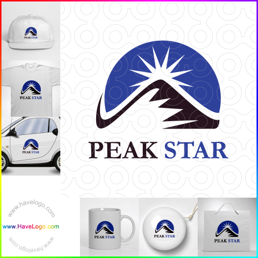 Compra un diseño de logo de Peak Star 66560