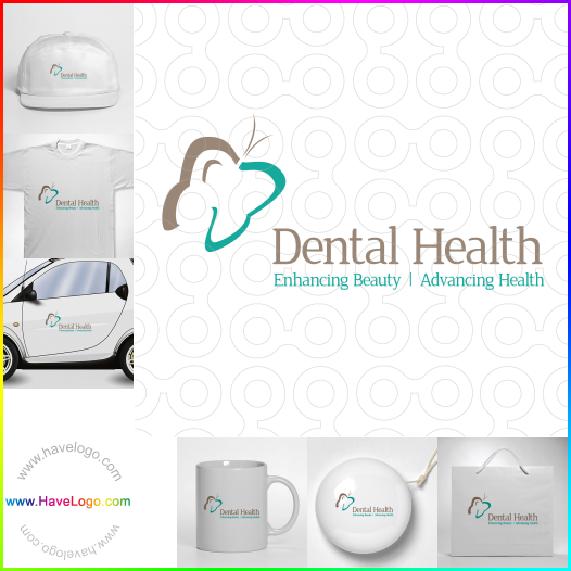 Koop een groene tandheelkundige logo - ID:27460