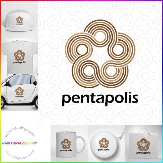 Compra un diseño de logo de pentápolis 60130