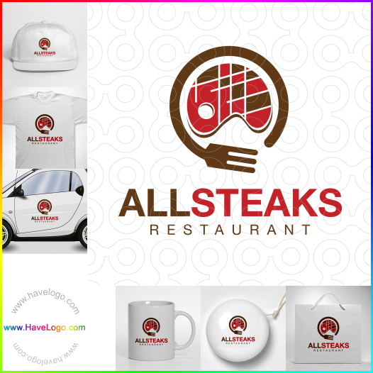 Acquista il logo dello Ristorante All Steaks 63894