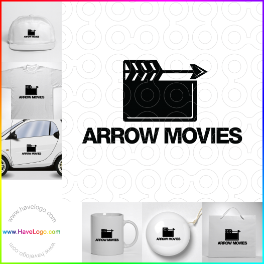 Compra un diseño de logo de Arrow Movies 64583