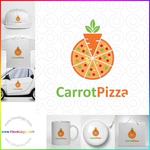 Compra un diseño de logo de Pizza de zanahoria 60149