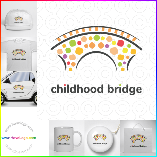 Compra un diseño de logo de Puente de la infancia 65987