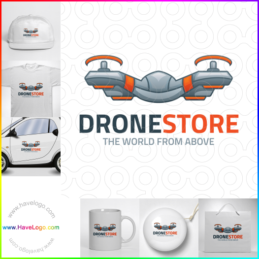 Compra un diseño de logo de Drone Store 61079