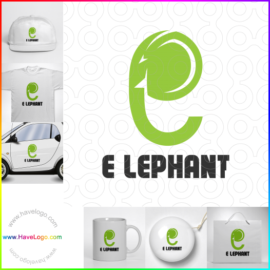 Compra un diseño de logo de E lephant 63743