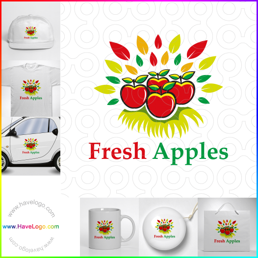 Compra un diseño de logo de Manzanas frescas 62774