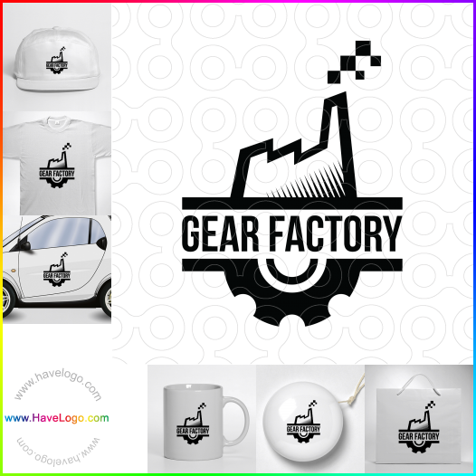 Compra un diseño de logo de Gear Factory 64174