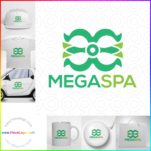 Koop een Mega Spa logo - ID:64824