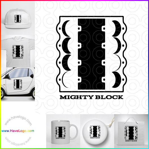 Koop een Mighty block logo - ID:66536