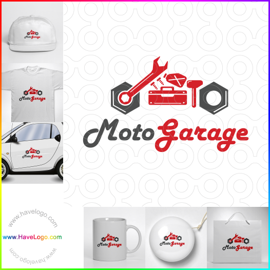 Compra un diseño de logo de Moto Garage 63347