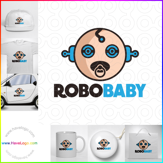 Compra un diseño de logo de Robo Baby 60884