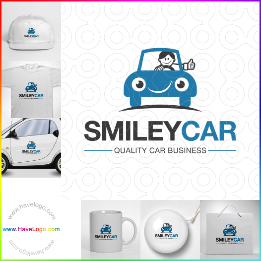 Compra un diseño de logo de Smiley Car 65399
