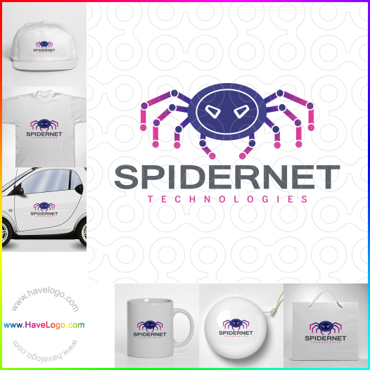 Compra un diseño de logo de Spidernet Technologies 64487