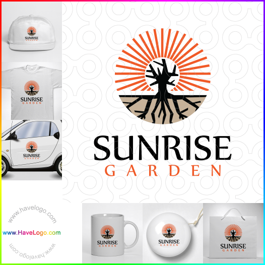 Compra un diseño de logo de Jardín del amanecer 67337