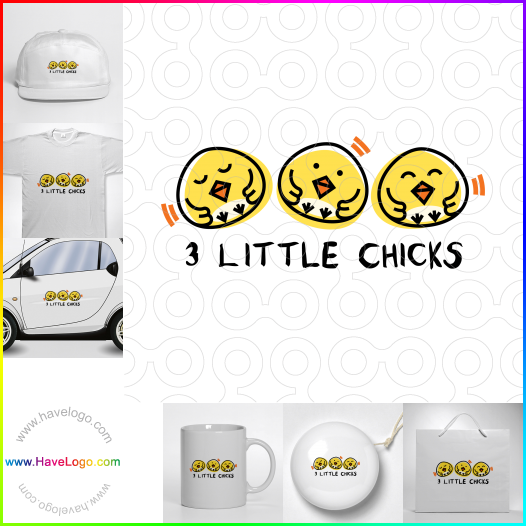 Compra un diseño de logo de Three Little Chicks 62512