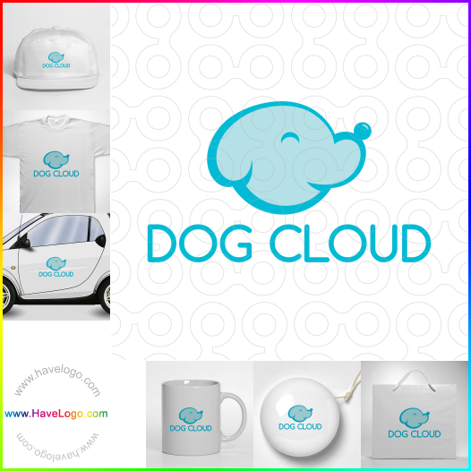 Compra un diseño de logo de Nube del perro 61138