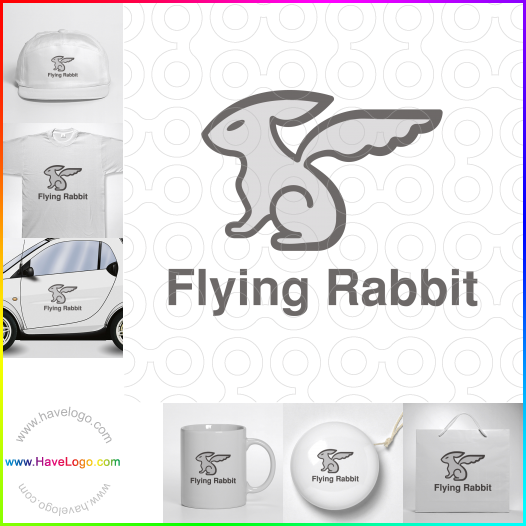 Compra un diseño de logo de conejo 51323