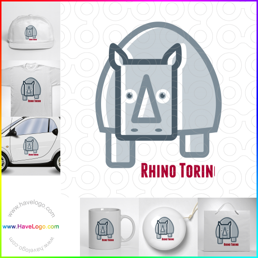 Compra un diseño de logo de rinoceronte 8637