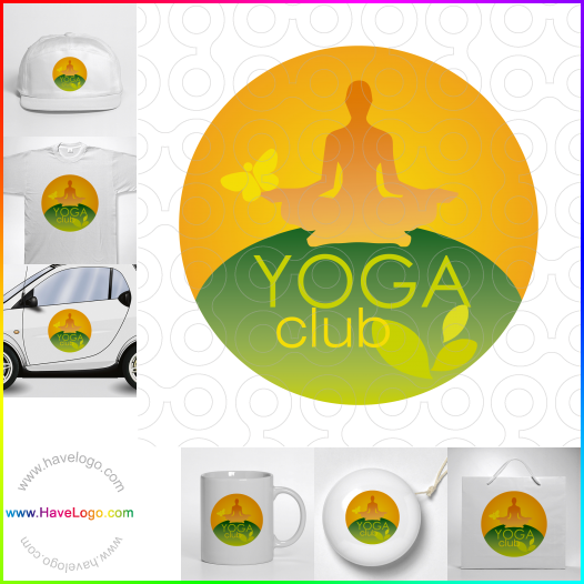 Compra un diseño de logo de yoga 28868